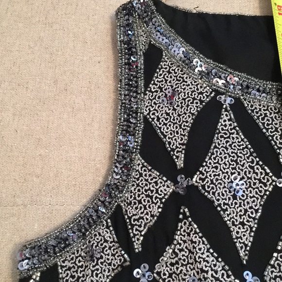 Beads & Sequins Silk Top - Picture 6 of 8